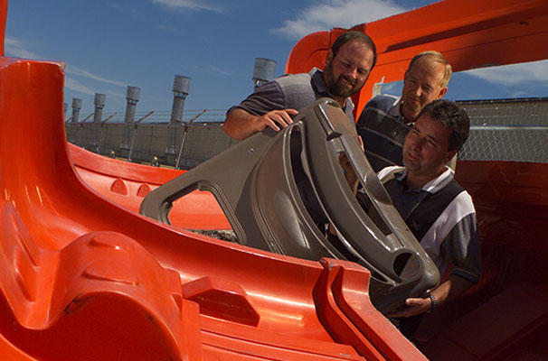 technical sales team on location