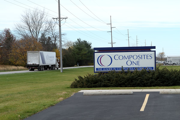 Composites One Sign and Truck