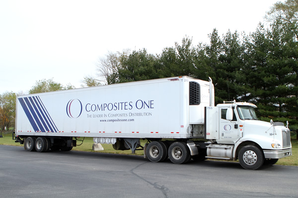 Composites One Distribution Truck